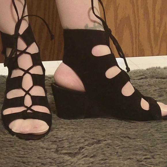 👛2/$20👛Dolce vita lace up black pumps 7 1/2 - Picture 4 of 8